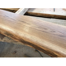 Eiche, Handtuchablage, Regal, naturbelassen, geschliffen, unbesäumt/gerade, Baumkante, 115x30x3cm, geölt